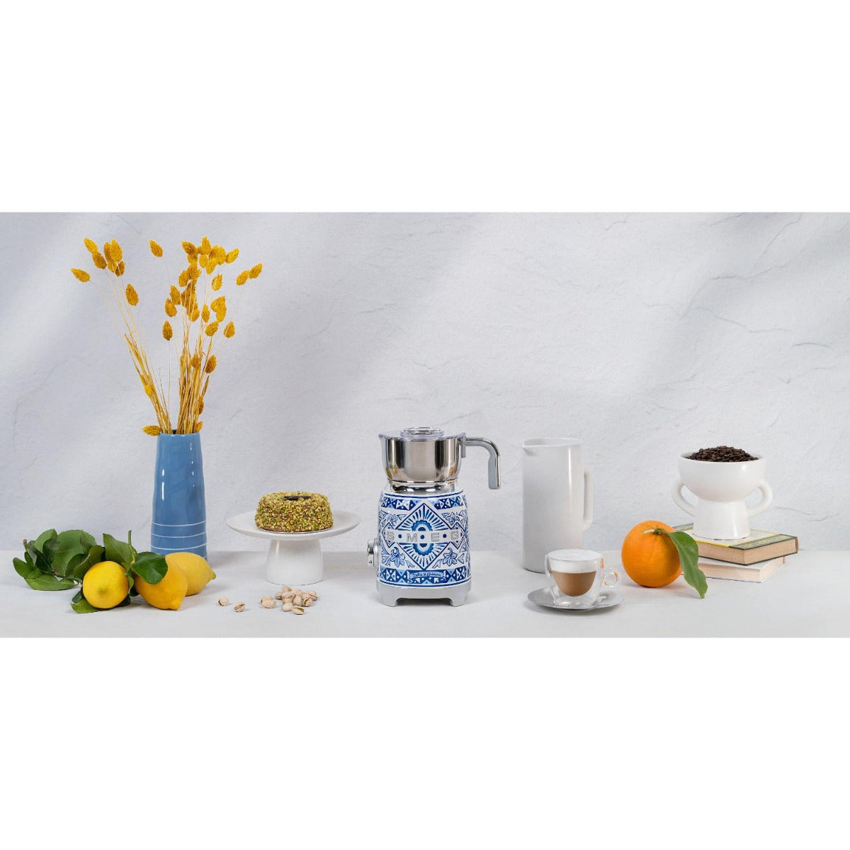 Smeg - 50's Style Milk Frother - D&G Blu Mediterraneo
