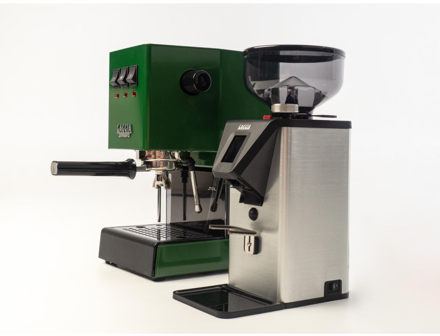 Gaggia - Classic Evo Espresso Machine - Green RI9481/17 + Premium Grinder MDF55