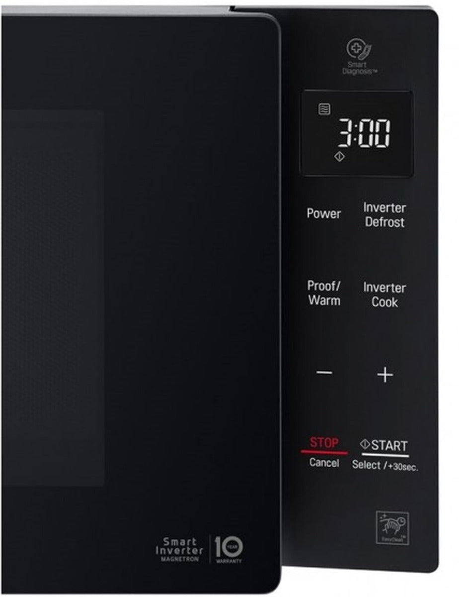 LG - 23L 1000W Inverter Microwave Touch Controls Blk