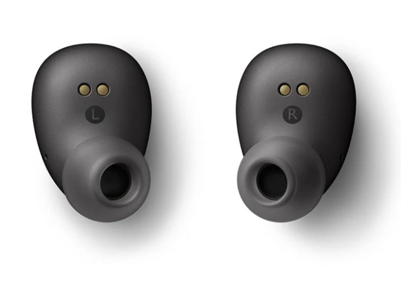 KEF Mu3 Noise-Cancelling Wireless Earbuds - Charcoal Grey