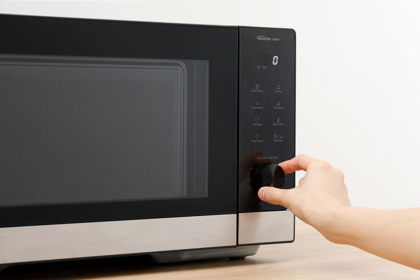 Panasonic - 23L 1000W Inverter Microwave Oven - Black w S/S
