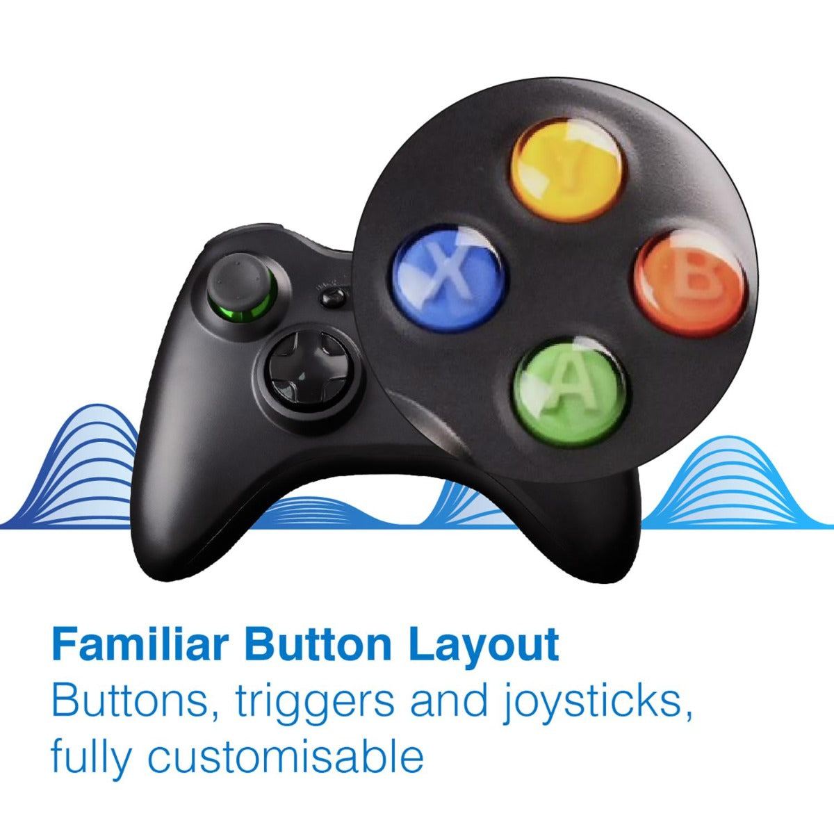 Laser - Gaming Wired PC Gaming Controller