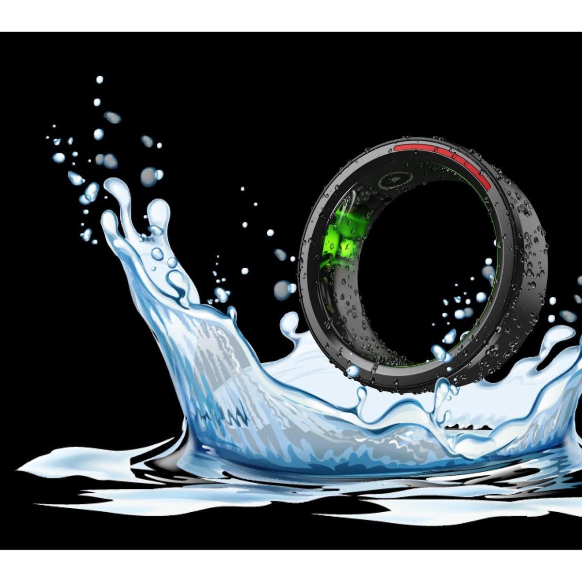 Ryze - Element Smart Ring - Black Size 11
