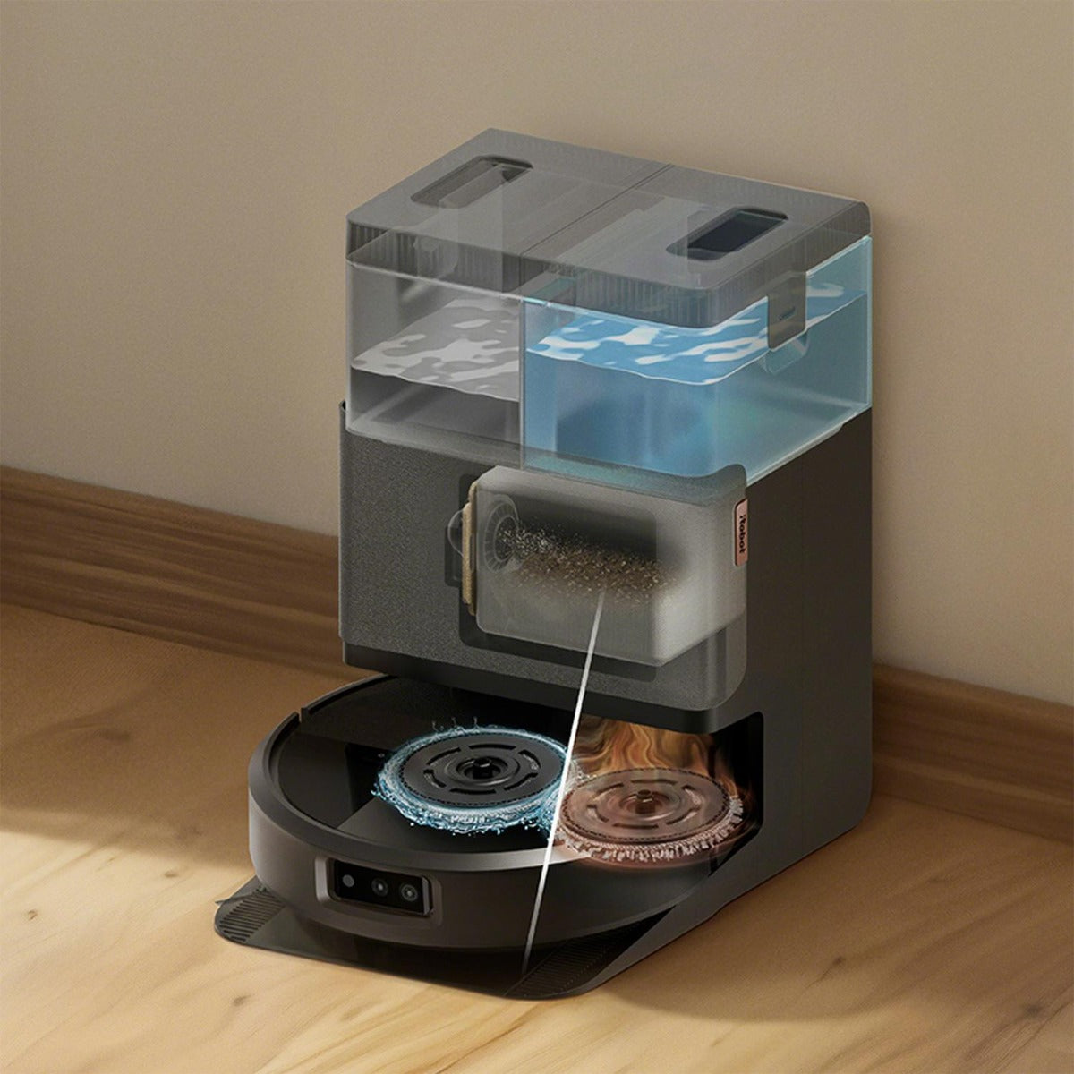 iRobot - Roomba Plus 505 Combo Robot + AutoWash Dock