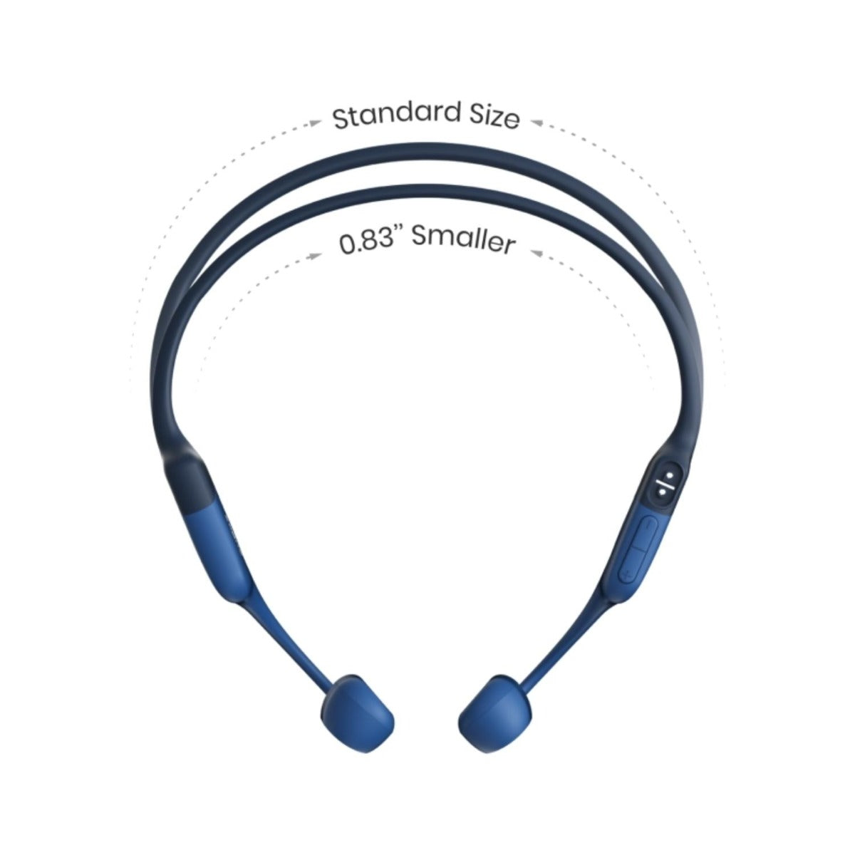 Shokz - OpenRun Mini Mini Bone Conduction Bluetooth Headphones - Blue