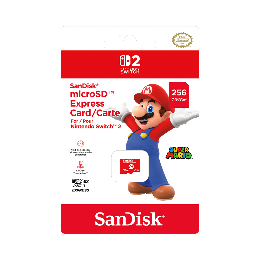 Nintendo - SanDisk microSD Express Card 256GB for Nintendo Switch 2