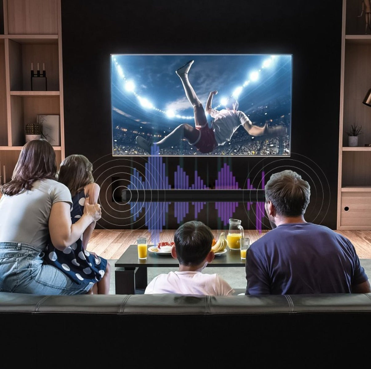 Laser 2.1CH Dolby Atmos Soundbar with built-in Subwoofers