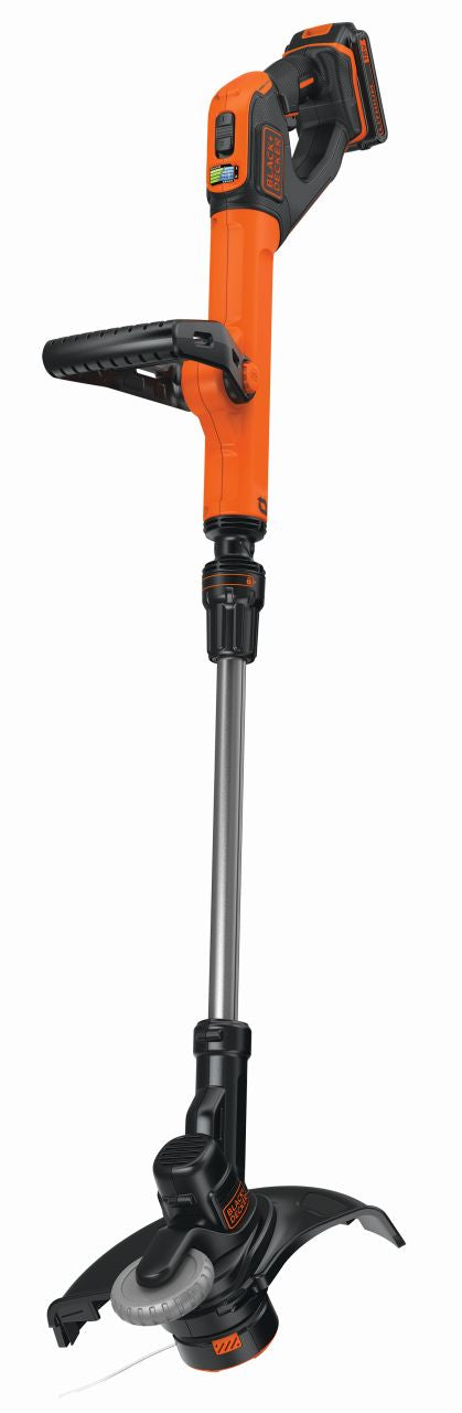 Black & Decker - 280mm 18V Lithium-ion Cordless Strimmer Grass Trimmer - Orange