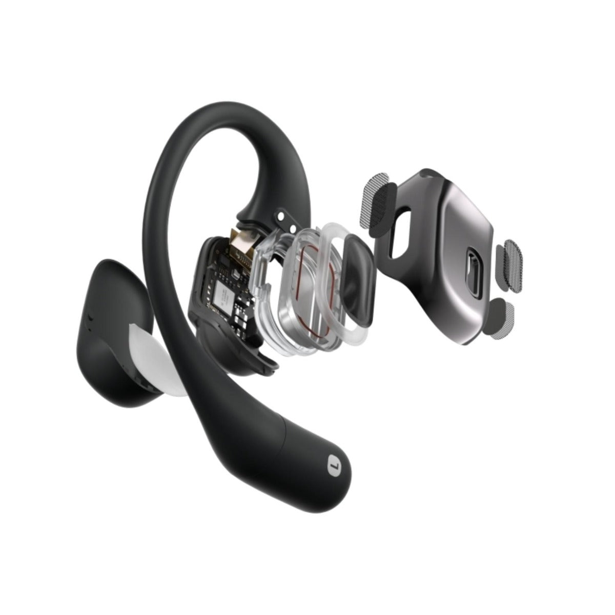 Shokz - OpenFit Open-Ear True Wireless Earbuds - Black