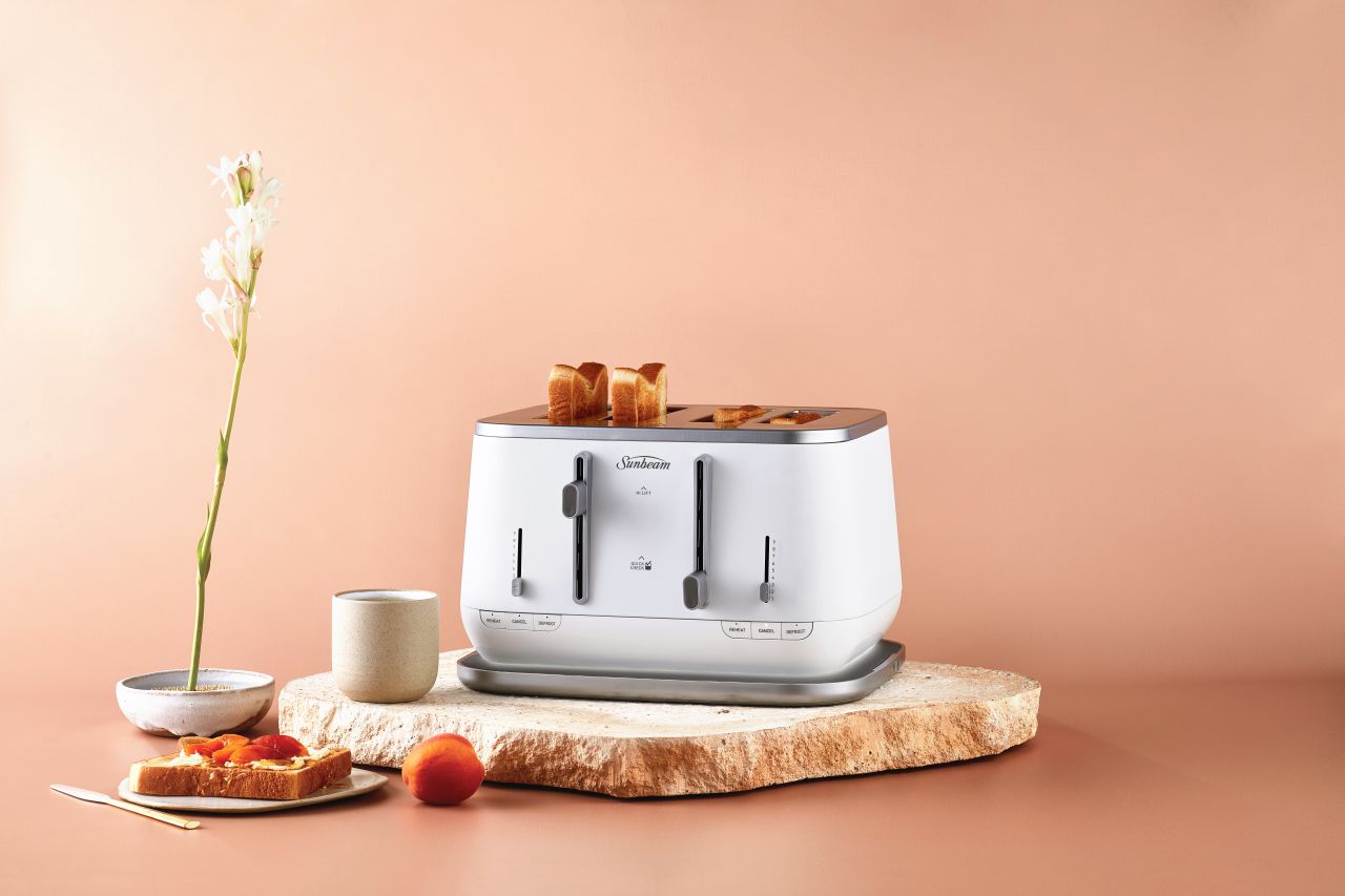 Sunbeam - 4 Slice Kyoto City Collection Toaster - White