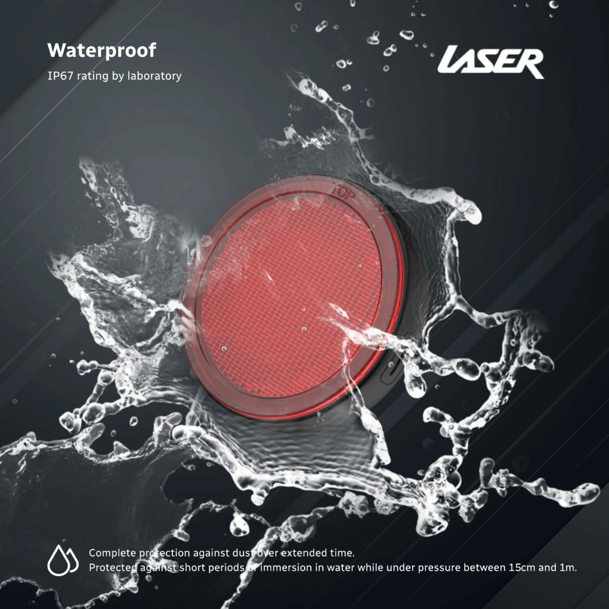 Laser - Round Red reflector Smart tag