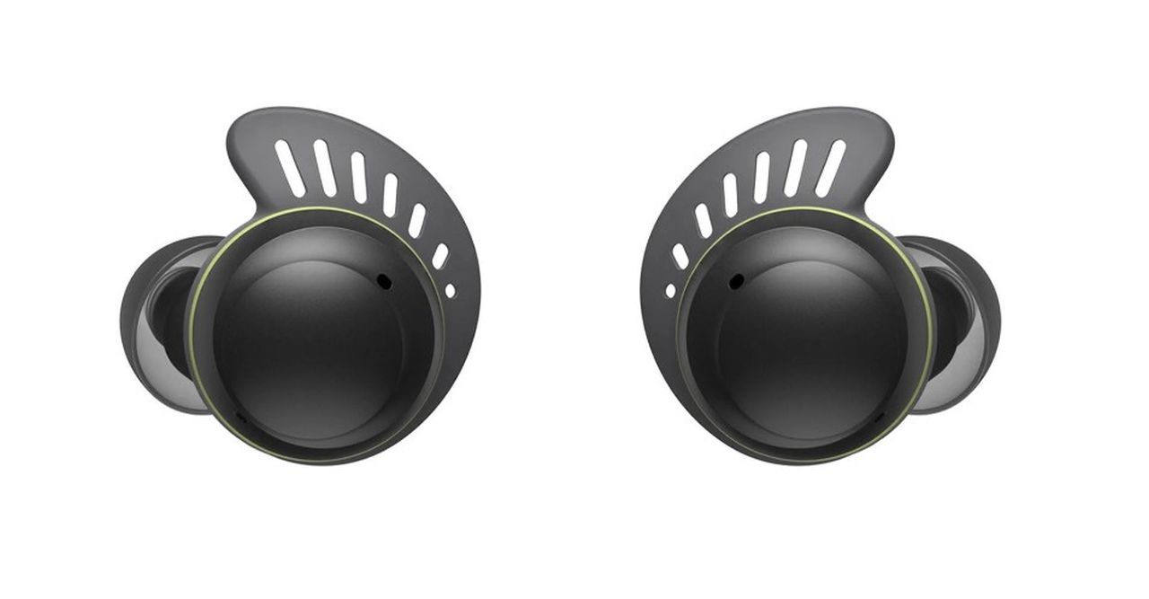 LG TONE Free TF8Q Fit Wireless Earbuds with SwivelGrip and ANC - Black/Lime