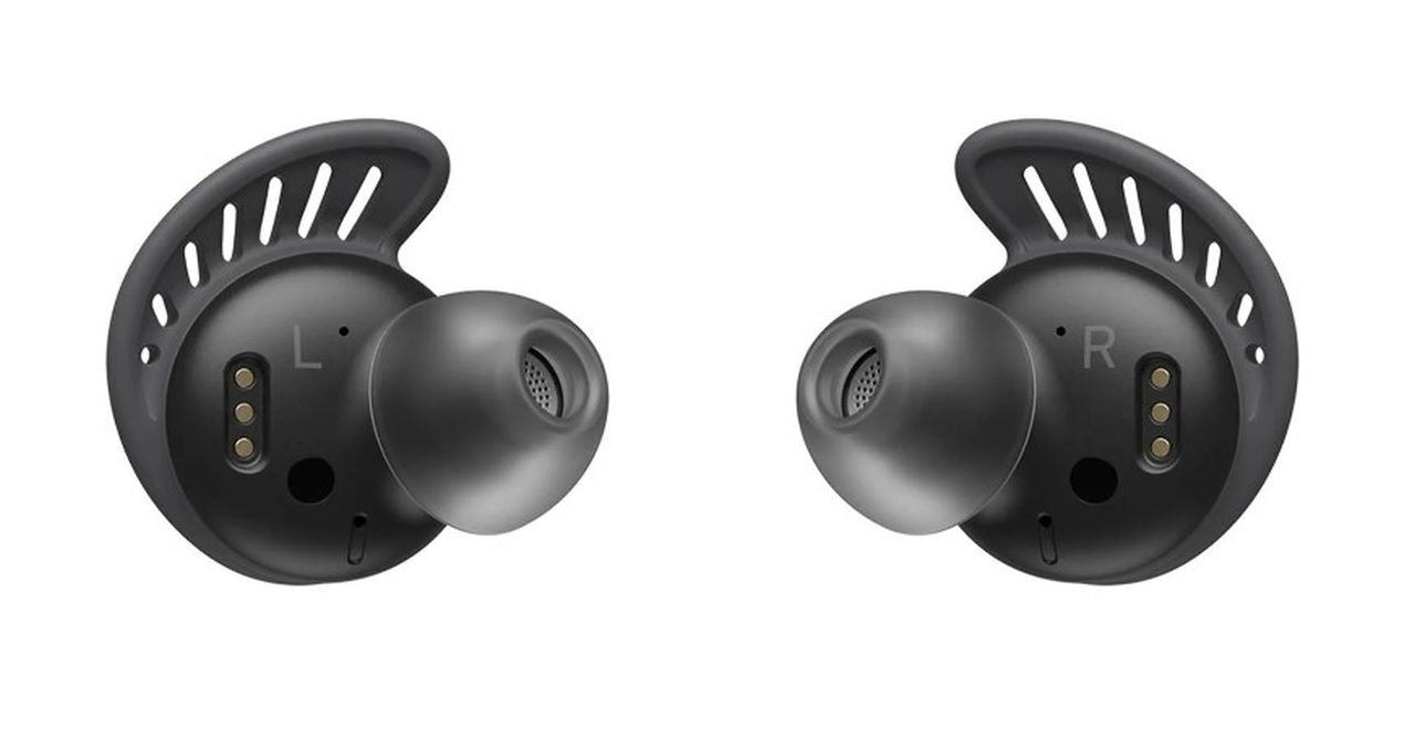 LG TONE Free TF8Q Fit Wireless Earbuds with SwivelGrip and ANC - Black/Lime
