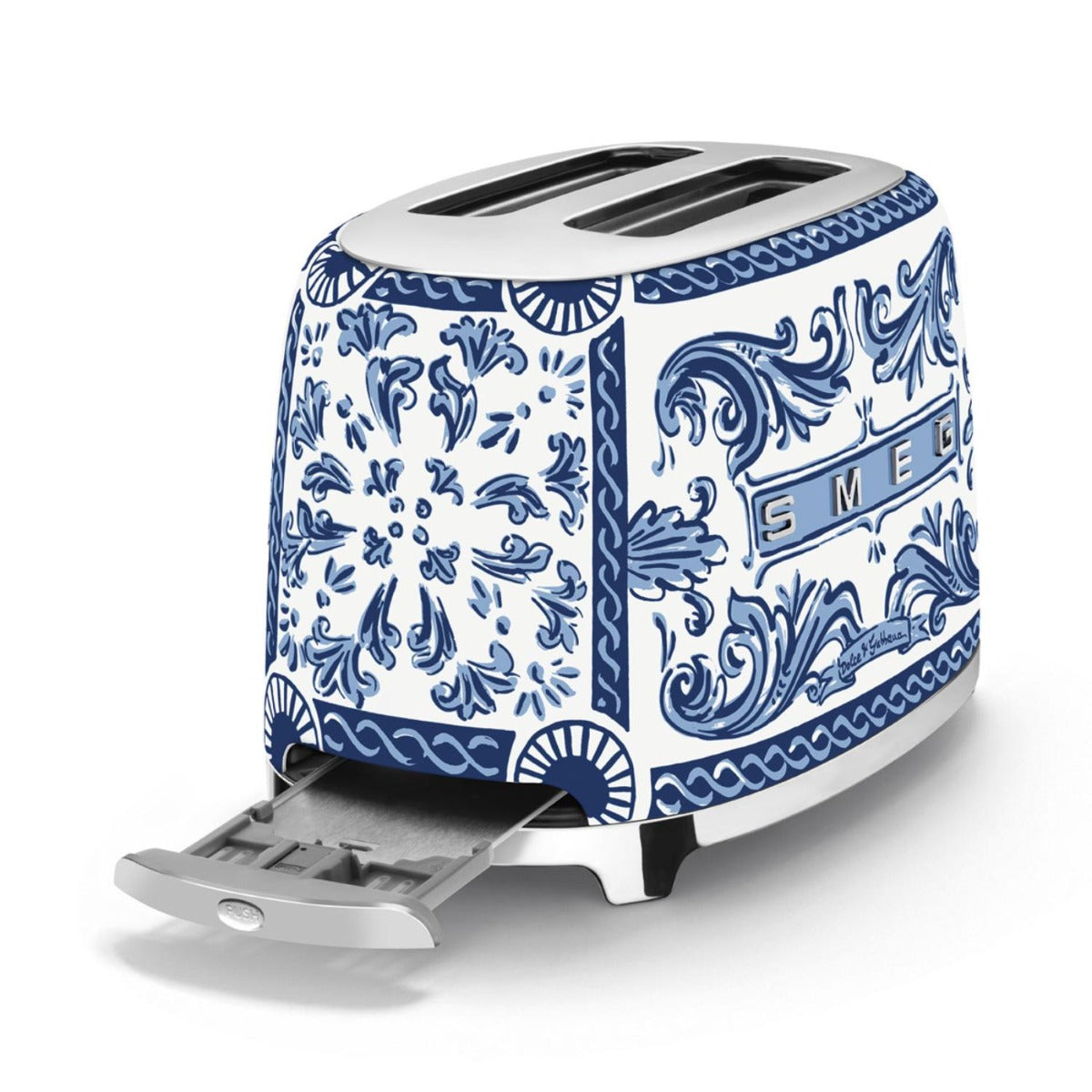 Smeg - 50's Style 2 Slice Toaster - D&G Blu Mediterraneo