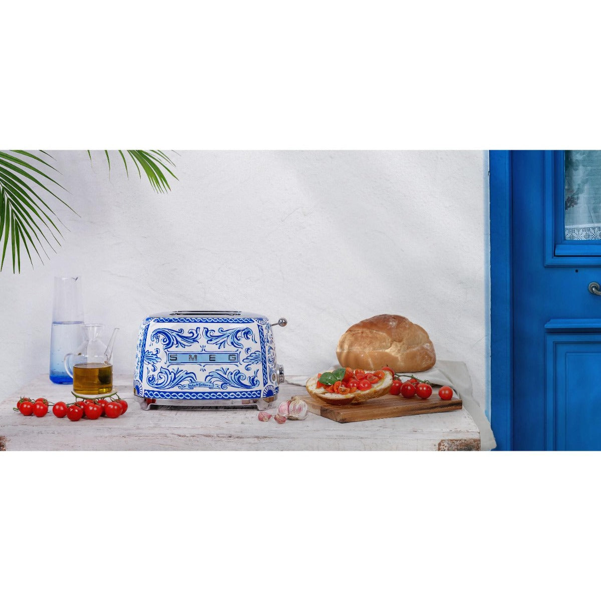 Smeg - 50's Style 2 Slice Toaster - D&G Blu Mediterraneo