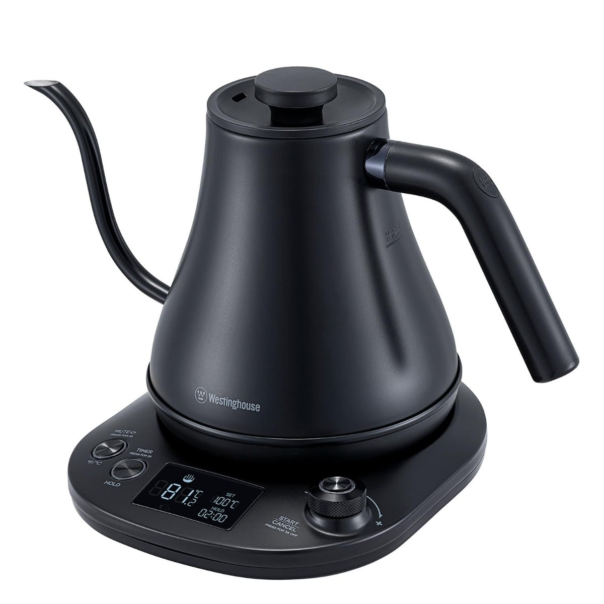 Westinghouse - 800ml 1200W Gooseneck Kettle - Black