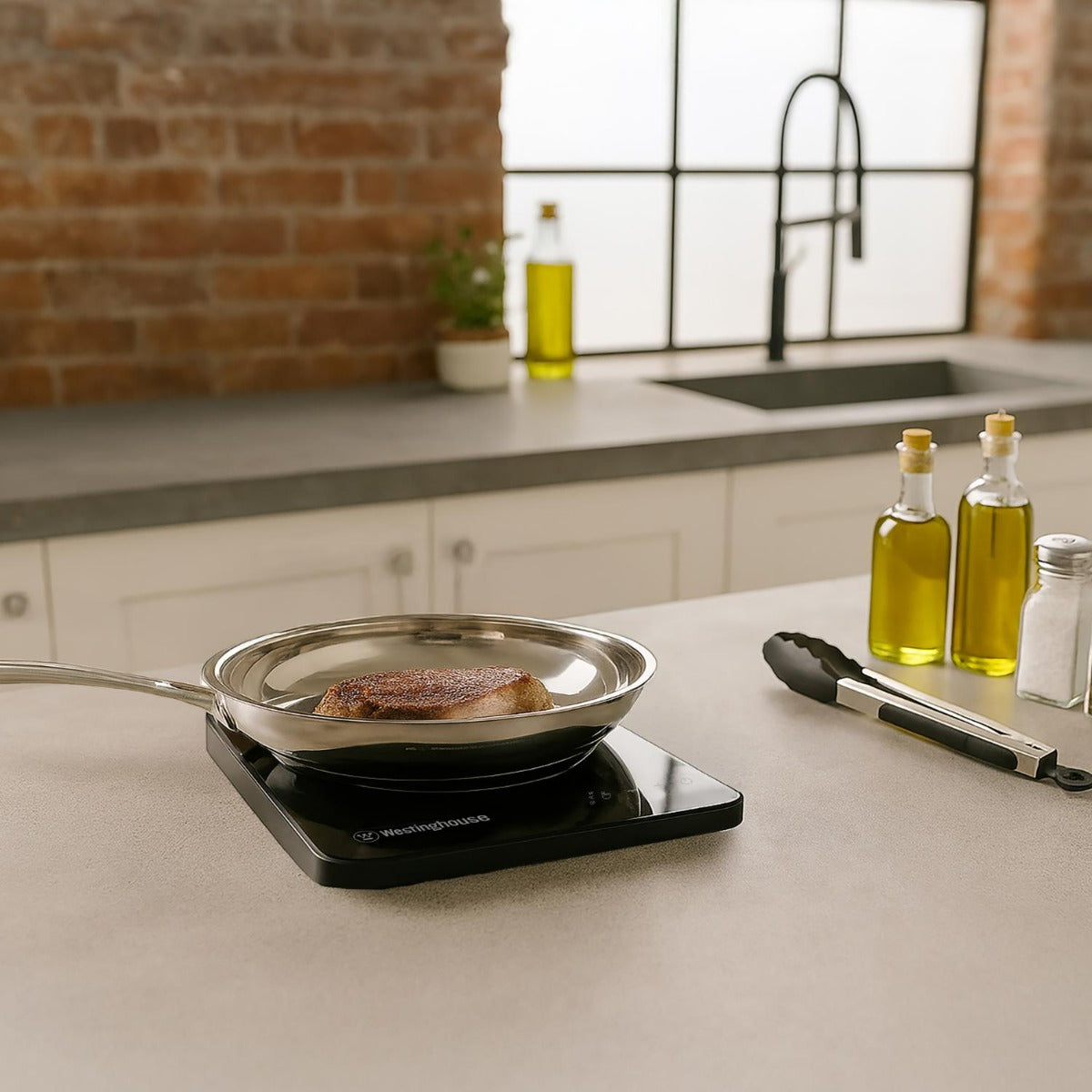 Westinghouse - 2000W Single Induction Cooktop