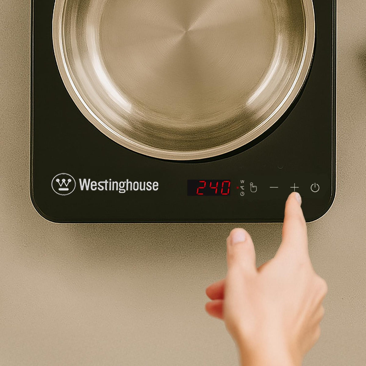 Westinghouse - 2000W Single Induction Cooktop