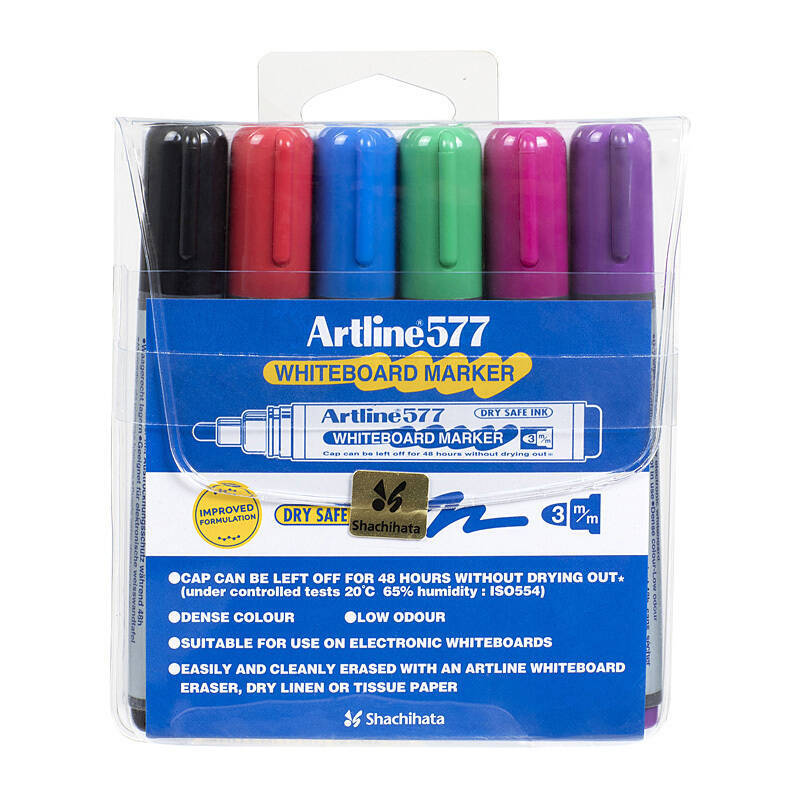 Artline 577 W/Brd Mkr Ast Wlt6 - Wholesales Supply