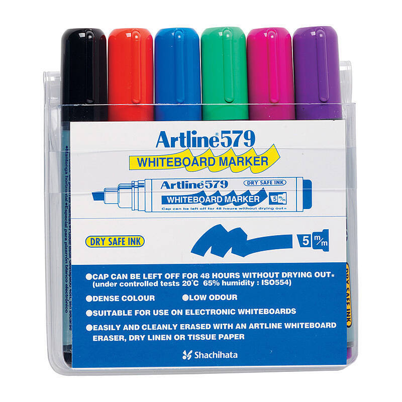 Artline 579 W/B Mrkr Asst Wlt6 - Wholesales Supply
