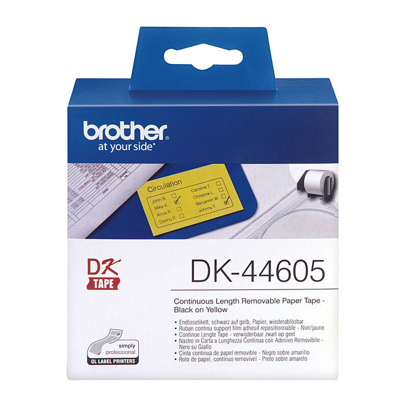 Brother DK44605 Yellow Roll - Wholesales Supply
