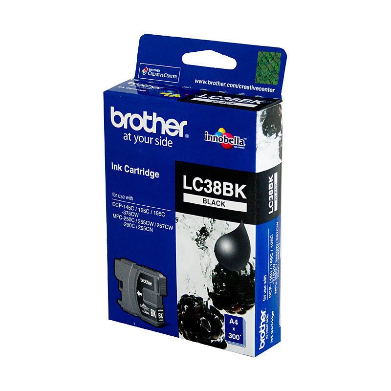 Brother LC38 Black Ink Cart - Wholesales Supply