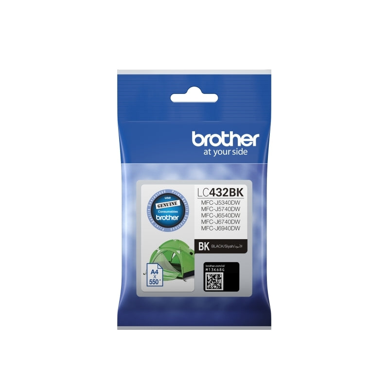 Brother LC432 Black Ink Cart - Wholesales Supply