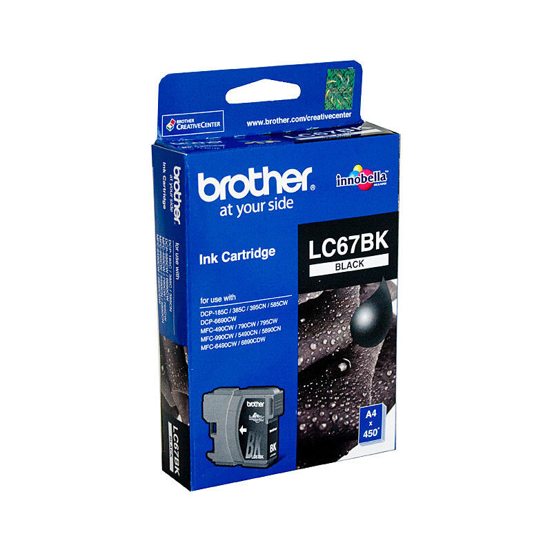 Brother LC67 Black Ink Cart - Wholesales Supply