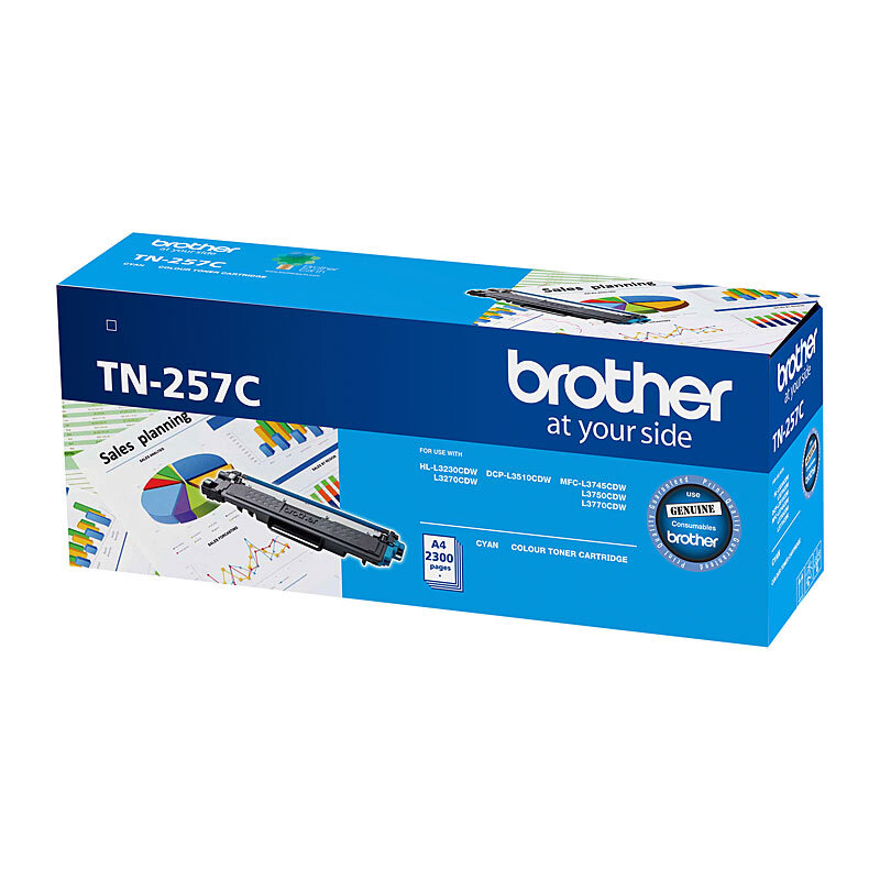 Brother TN257 Cyan Toner Cart - Wholesales Supply