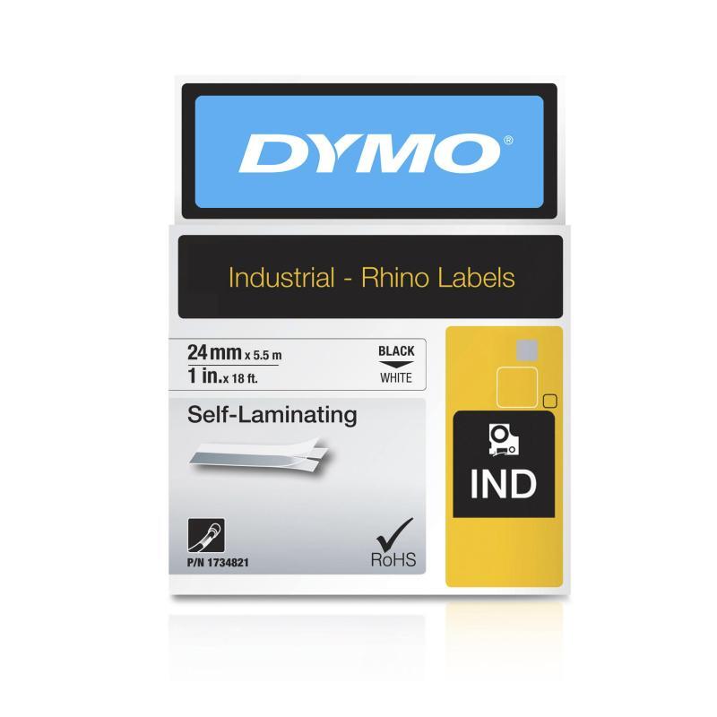 Dymo Rhino 24mm Wht Vinyl - Wholesales Supply