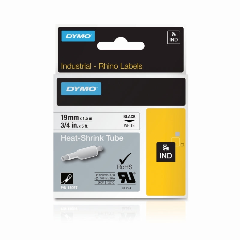 Dymo Rhno Tube Ht Shrk 19mm Wh - Wholesales Supply