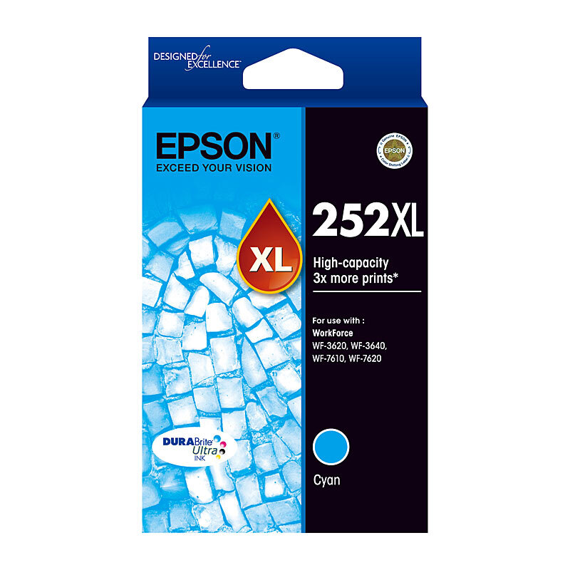Epson 252XL Cyan Ink Cart - Wholesales Supply