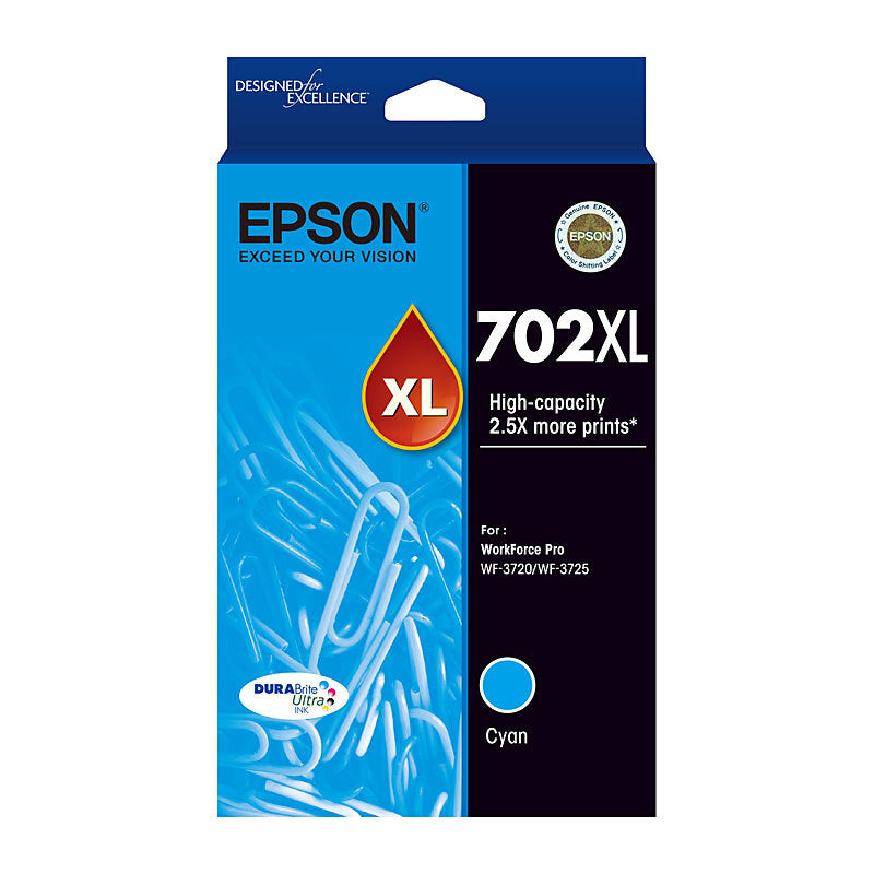 Epson 702XL Cyan Ink Cart - Wholesales Supply