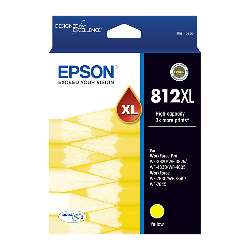 Epson 812XL Yellow Ink Cart - Wholesales Supply