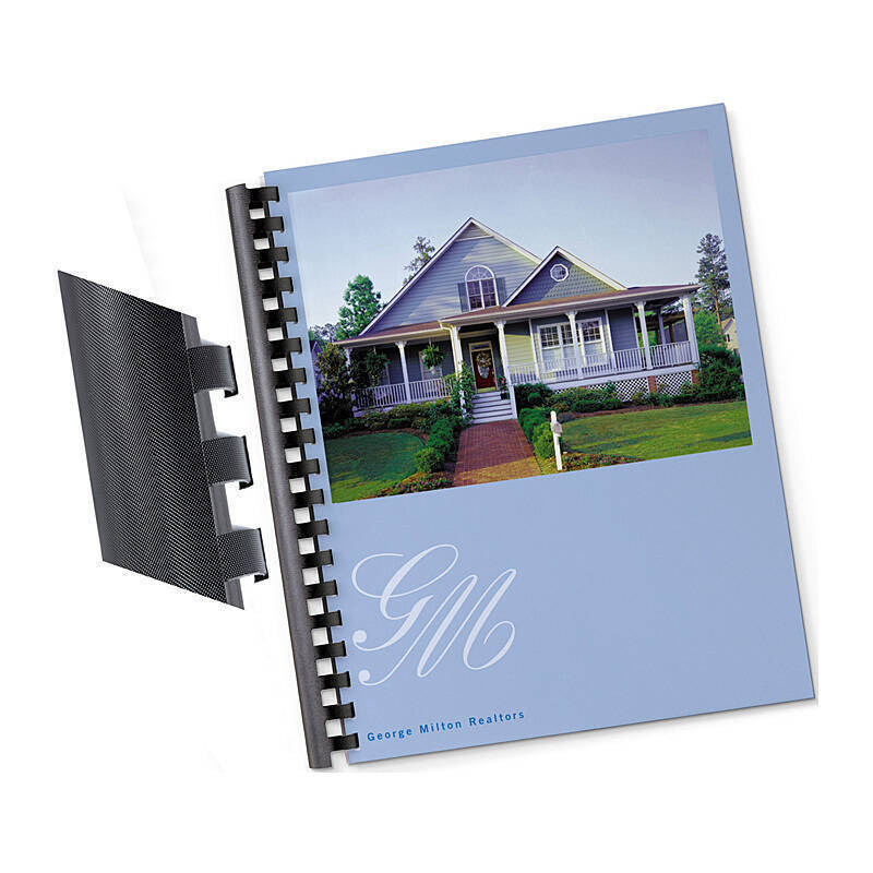 GBC Plas 21Loop 10mm Blk Pk100 - Wholesales Supply