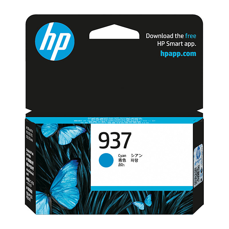 HP #937 Cyan Ink 4S6W2NA - Wholesales Supply