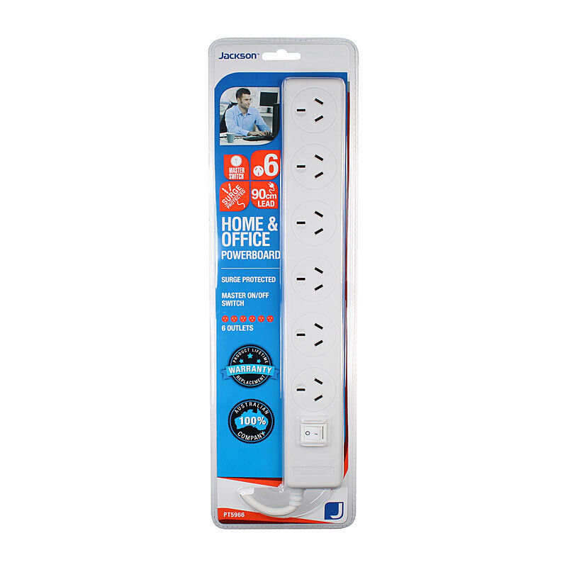 Jackson 6 Way Powerboard 90cm - Wholesales Supply