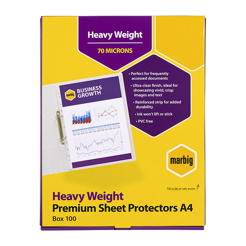 Mbg S/Protectors H/W A4 Pk100 - Wholesales Supply