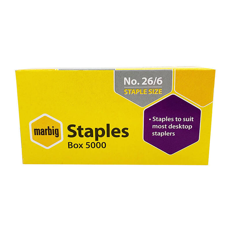 Mbg Staples No. 26/6 5000Bx - Wholesales Supply