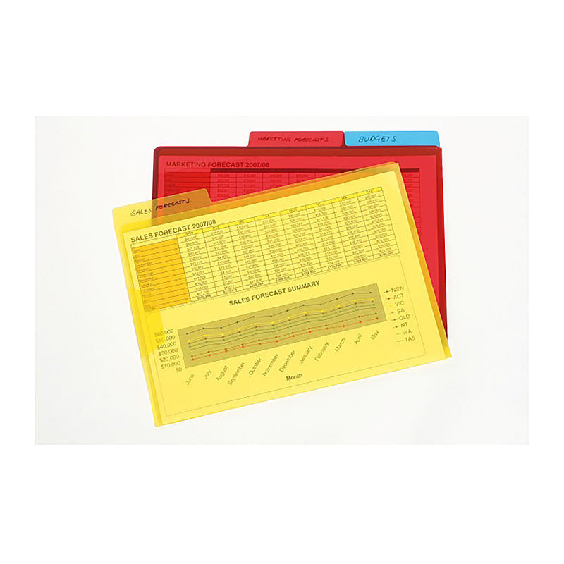 Mgb File A4 LetrFlap & Tab Pk3 - Wholesales Supply