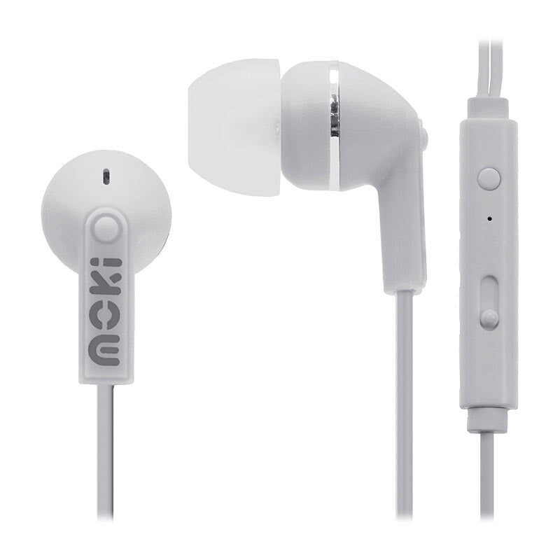 Moki Noise IsoEarbuds Mic Wh - Wholesales Supply