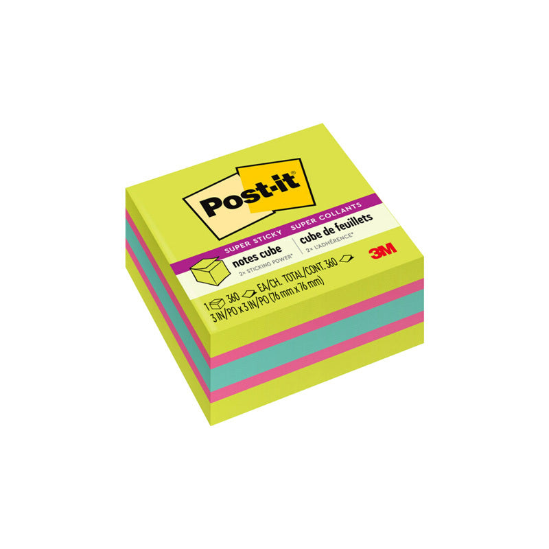 Post-It S/S Cube2027-SSGFA Pk5 - Wholesales Supply