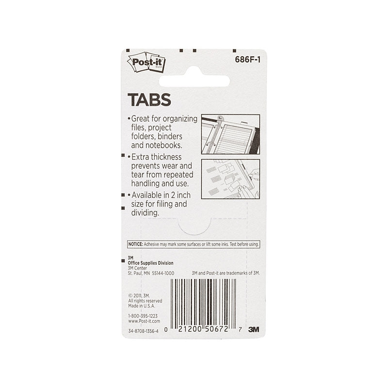 Post-It Tabs 686F-1 Pk24 Bx6 - Wholesales Supply