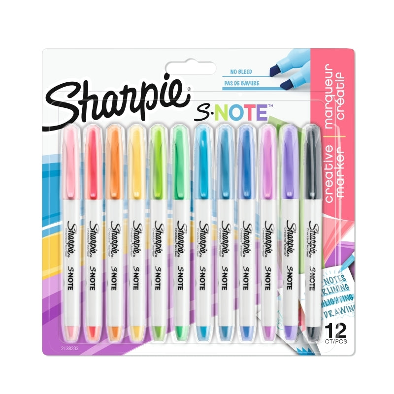 Sharpie S-Note Mrkrs Pk12 Bx12 - Wholesales Supply