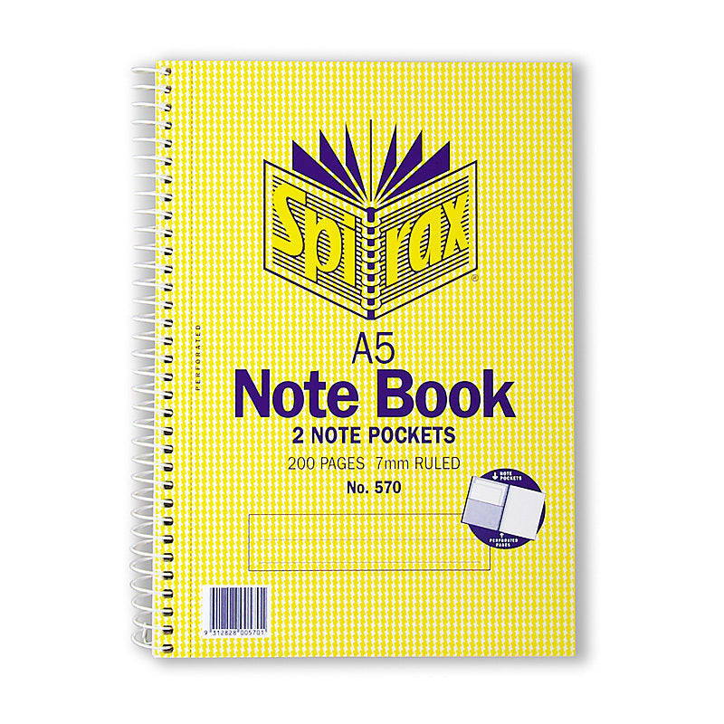 Spirax 570 N/book A5 200P Pk5 - Wholesales Supply