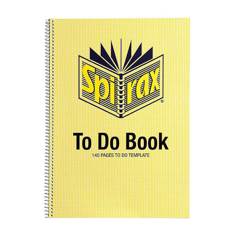 Spirax To Do Book A4 140Pg Pk5 - Wholesales Supply