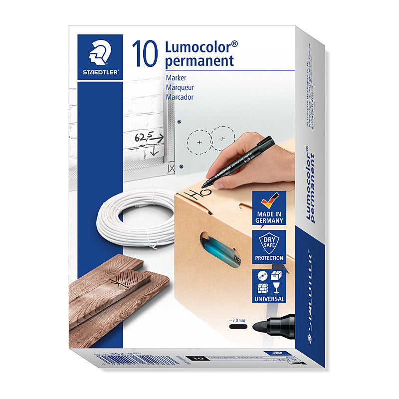 Staed PermMrk 352 Bul Blk Bx10 - Wholesales Supply