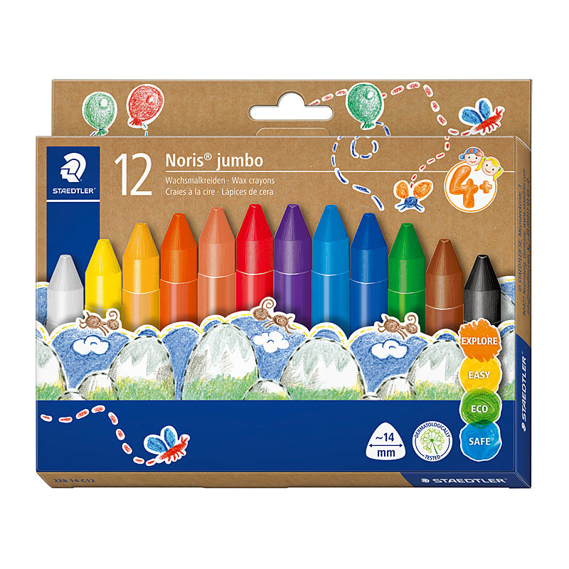 Staed Tri Jumbo Crayon Bx12 - Wholesales Supply