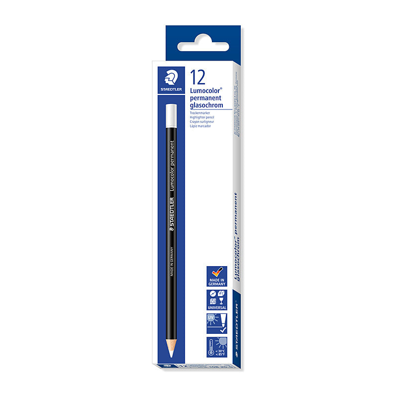 Staedtler Perm Pencil Wht Bx12 - Wholesales Supply