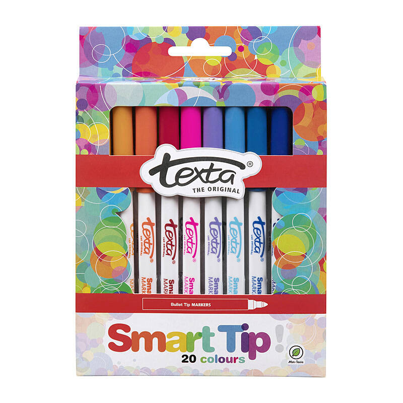 Texta Smart Tip Markers Pk20 - Wholesales Supply